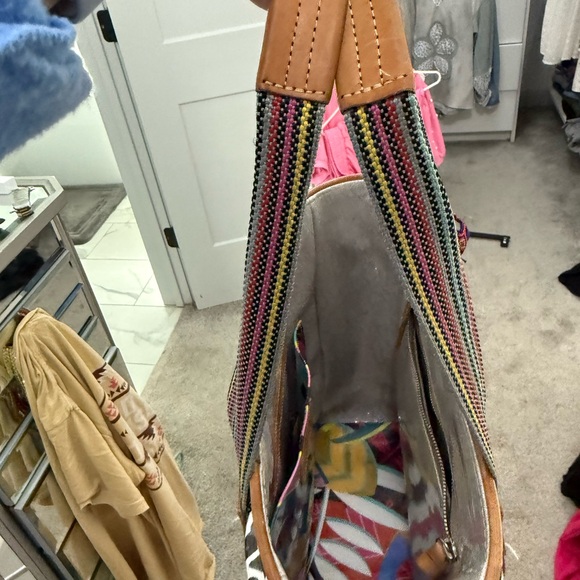 Consuela Leopard Print Tote with Yellow Floral Embroidery - Picture 10 of 10